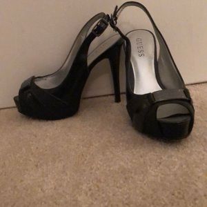 Guess heels black